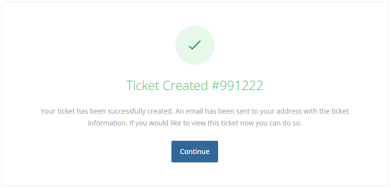 The process of raising an authenticated support ticket from your